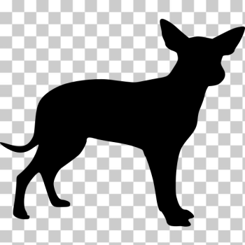 SVG Dog silhouette vector drawing