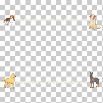 SVG Dogs and bones frame SVG Dogs and bones frame