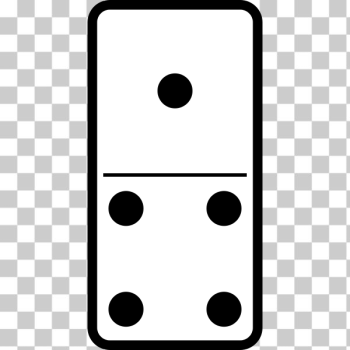 SVG Domino tile 1-4 vector illustration SVG Domino tile 1-4 vector illustration
