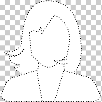 SVG Dotted female user SVG Dotted female user