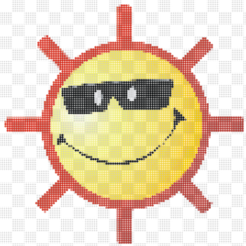 SVG Dotted sun SVG Dotted sun