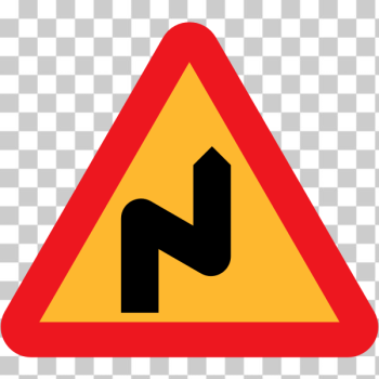 SVG Double bend first to right vector SVG Double bend first to right vector