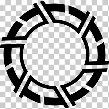 SVG Double cutted circle