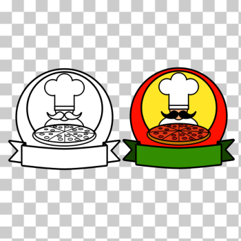SVG Double pizza logo SVG Double pizza logo