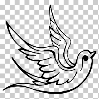 SVG Dove line art SVG Dove line art