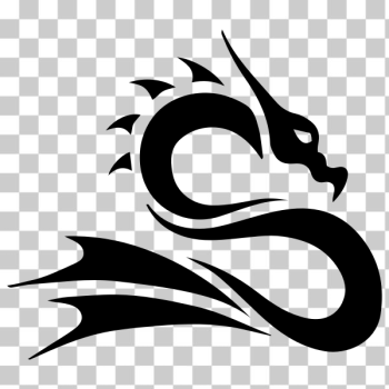 SVG Dragon arty silhouette