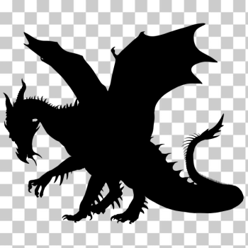 SVG Dragon Monster Silhouette SVG Dragon Monster Silhouette