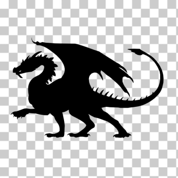 SVG Dragon vector silhouette