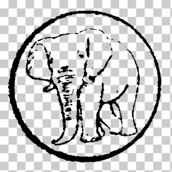 SVG Drawing of an elephant SVG Drawing of an elephant