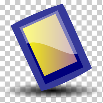 SVG Drawing of blue tilted PDA SVG Drawing of blue tilted PDA