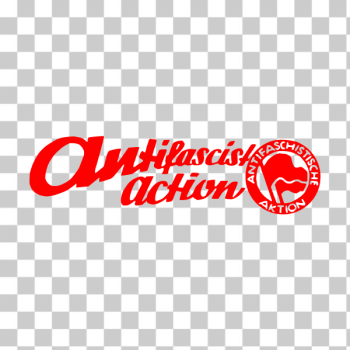 SVG Drawing of red sign with lettering antifascist action SVG Drawing of red sign with lettering antifascist action