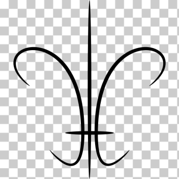 SVG Drawing of stylized fleur-de-lis icon SVG Drawing of stylized fleur-de-lis icon