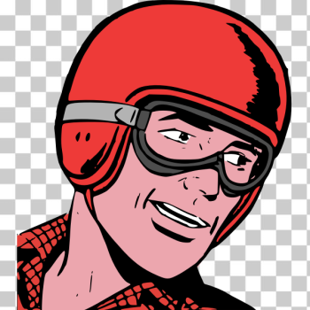 SVG Driver in helmet SVG Driver in helmet