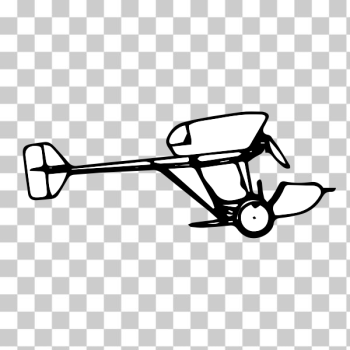 SVG early aeroplane illustration SVG early aeroplane illustration