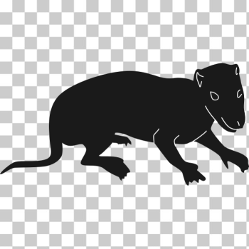 SVG Early mammal silhouette SVG Early mammal silhouette