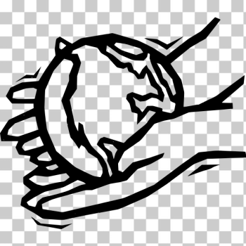 SVG Earth in gentle hands