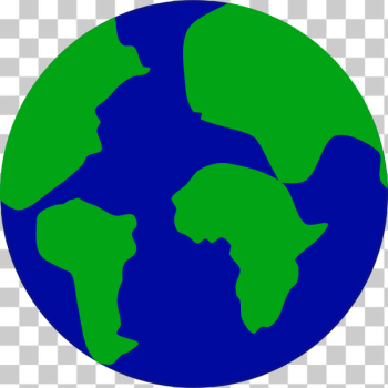 SVG Earth with continents separated SVG Earth with continents separated