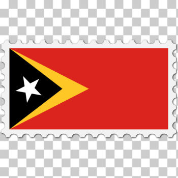 SVG East Timor flag stamp