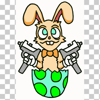 SVG Easter armed rabbit SVG Easter armed rabbit