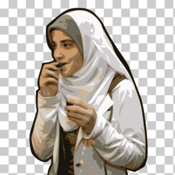 SVG Eat in Hijab SVG Eat in Hijab