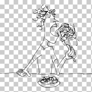 SVG Eating spaghetti