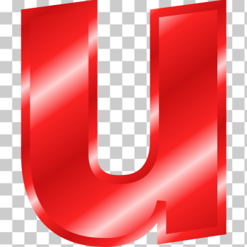 SVG Effect Letters Alphabet red letter U SVG Effect Letters Alphabet red letter U