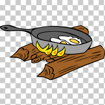 SVG Eggs baked on campfire vector drawing SVG Eggs baked on campfire vector drawing