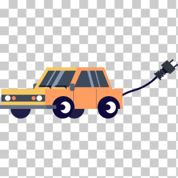 SVG Electric car cartoon SVG Electric car cartoon