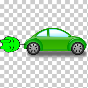 SVG Electric car vector clip art SVG Electric car vector clip art