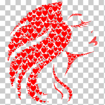 SVG Elegant Woman Hearts SVG Elegant Woman Hearts