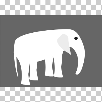 SVG Elephant pictogram vector drawing SVG Elephant pictogram vector drawing