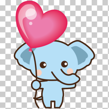 SVG Elephant with balloon SVG Elephant with balloon