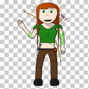SVG Elf archer SVG Elf archer
