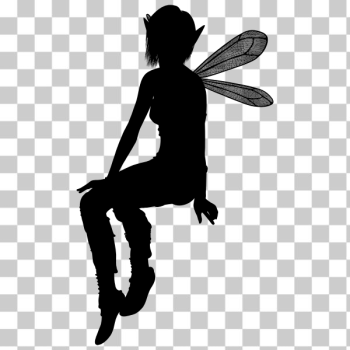 SVG Elf Fairy Contour Image SVG Elf Fairy Contour Image