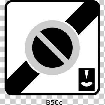 SVG End of controlled parking zone with meter traffic sign vector image