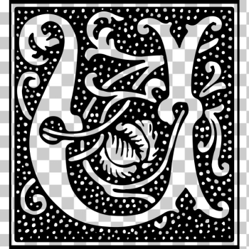 SVG Euclid Initial Letter U SVG Euclid Initial Letter U