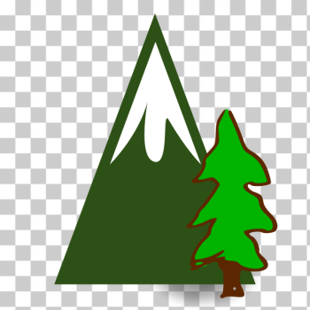 SVG Evergreen mountain
