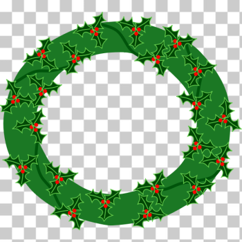 SVG Evergreen wreath vector image