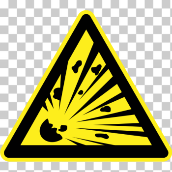 SVG Explosives hazard warning sign vector image SVG Explosives hazard warning sign vector image