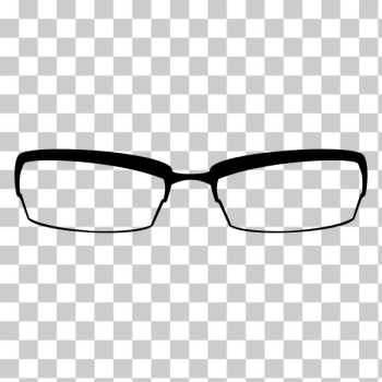 SVG Eyeglasses frame vector illustration
