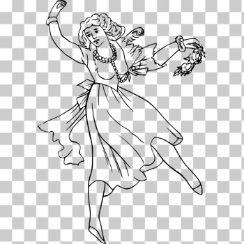 SVG Fairy dancing