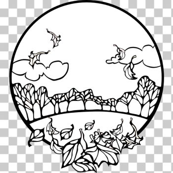 SVG Fall scene SVG Fall scene