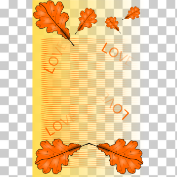SVG Fall themed notepad page vector image