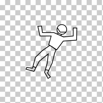 SVG Fallen body vector image SVG Fallen body vector image