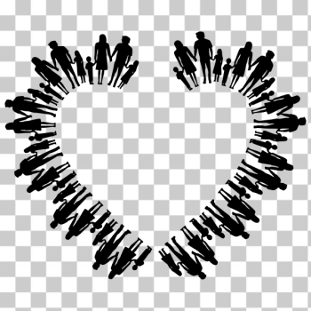 SVG Family silhouette heart SVG Family silhouette heart