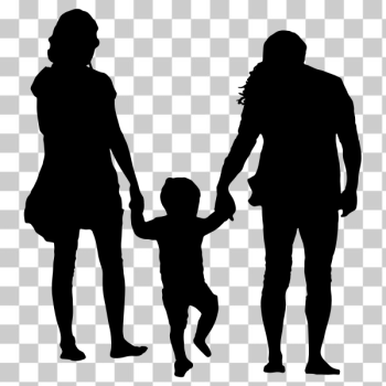 SVG Family With Child Silhouette SVG Family With Child Silhouette