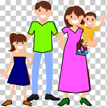 SVG Family with two kids SVG Family with two kids