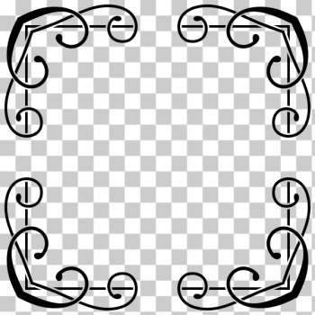SVG Fancy Floral Frame