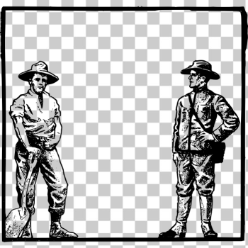 SVG Farmer and solider