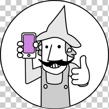 SVG Farmer with a smartphone SVG Farmer with a smartphone